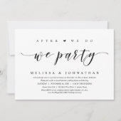 Invitation Fuite en Amoureux pour le Mariage, Après Nous Nous (Devant)