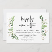 Invitation Fuite en amoureux pour mariage, Dîner heureux pour (Devant)