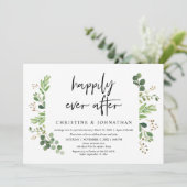 Invitation Fuite en amoureux pour mariage, Dîner heureux pour (Debout devant)