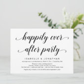 Invitation Fuite en Amoureux pour un Mariage, Écriture Noire (Debout devant)