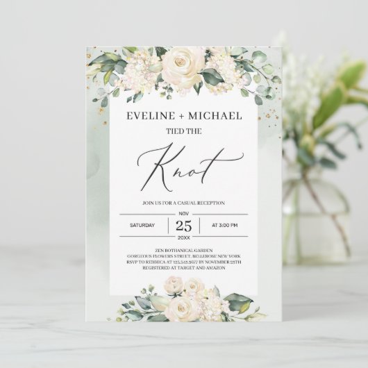 Invitation Fuite en elopement eucalyptus et roses blanches aq (Debout devant)