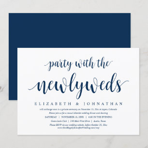 Invitation Fuite en Épousailles, Fête avec les Nouveaux Marié