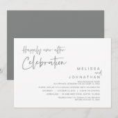 Invitation Fuite en mariage, célébration de bonheur éternel  (Devant / Derrière)