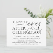 Invitation Fuite en mariage, célébration de bonheur éternel (Debout devant)