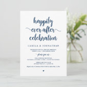 Invitation Fuite en mariage, célébration de bonheur éternel (Debout devant)