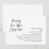 Invitation Fuite en mariage, célébration pour toujours heureu (Devant / Derrière)