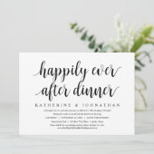 Invitation Fuite en mariage, dîner dansant pour toujours heur (Debout devant)