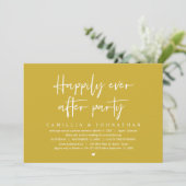 Invitation Fuite en mariage, fête de bonheur éternel (Debout devant)