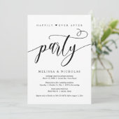 Invitation Fuite en mariage, fête de bonheur éternel (Debout devant)
