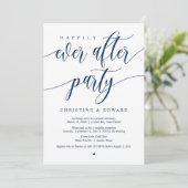 Invitation Fuite en mariage, fête pour toujours heureuse  (Debout devant)