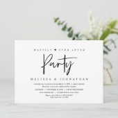 Invitation Fuite en mariage, fête pour toujours heureuse (Debout devant)