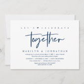 Invitation Fuite en mariage, Moderne, Fêtons avec nous Invi (Devant)