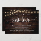 Invitation Fuite en mariage, Rien de fantaisiste juste une in (Devant / Derrière)