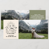 Invitation Fuite en montagne (Devant / Derrière)