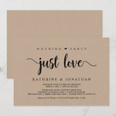 Invitation Fuite, Rien de fantaisiste juste de l'amour, Kraft (Devant / Derrière)