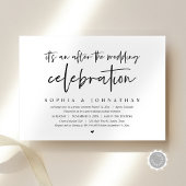 Invitation Fuite Romantique Moderne, Après la célébration de