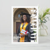 Invitation 🎓Full‑Photo Graduation Party (Debout devant)