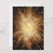 Invitation Fumée bleue et rose Coeur bébé Fumée Genre Reveal  (Dos)