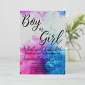 Invitation Fumée de garçon ou de fille Thème Baby Genre Revea (Debout devant)