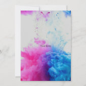 Invitation Fumée de garçon ou de fille Thème Baby Genre Revea (Dos)