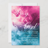 Invitation Fumée de garçon ou de fille Thème Baby Genre Revea (Devant)