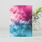 Invitation Fumée de garçon ou de fille Thème Baby Genre Revea (Debout devant)