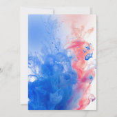 Invitation Fumée de garçon ou de fille Thème Baby Genre Revea (Dos)