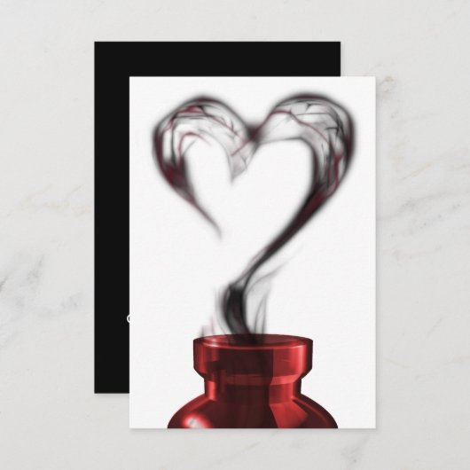 Invitation fumée de potion d'amour (Devant / Derrière)