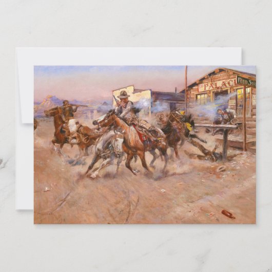 Invitation Fumée d'un. 45, 1908 par Charles Marion Russell (Devant)