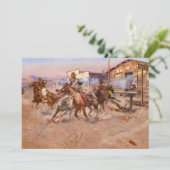 Invitation Fumée d'un. 45, 1908 par Charles Marion Russell (Debout devant)