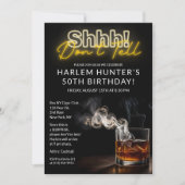 Invitation Fumée et Whiskey pour homme surprise (Devant)