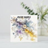 Invitation Fumée Florale : Beauté Délicate aux Teintes Vibran (Debout devant)