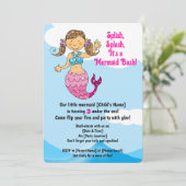 Invitation Fumée personnalisable Anniversaire Design Cheveux (Debout devant)