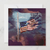 Invitation Fumée tombée mais pas oubliée et drapeau déchiré (Devant)