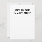 Invitation Fumer interdit. Vapeur autorisé (Dos)