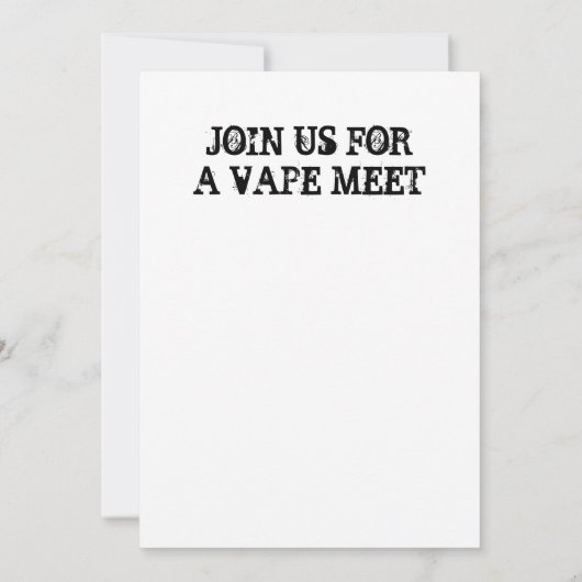 Invitation Fumer interdit. Vapeur autorisé (Dos)