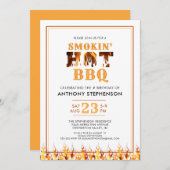 Invitation Fumeur de barbecue d'anniversaire fête d'été (Devant / Derrière)