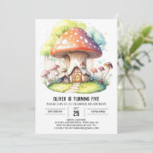 Invitation Fumigi des bois Whimsical Anniversaire (Debout devant)