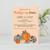 Invitation Fumpkin Thankgiving (Debout devant)