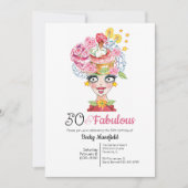 Invitation Fun 50 & Fabuleux Lady Casquette Multi Rose (Devant)