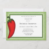 Invitation Fun 90e ou n'importe quel âge Red Hot Pepper Anniv (Devant)