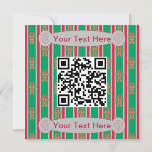 Invitation Fun and Fancy Christmas Gingbread Homme