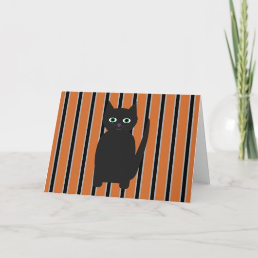 Invitation Fun and Fun Halloween Chats noirs (Devant)