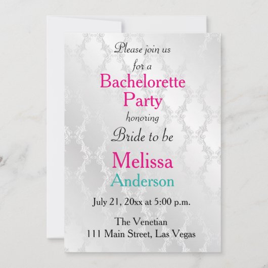 Invitation Fun Bachelorette Party (Dos)
