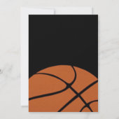 Invitation Fun Basketball fête d'anniversaire (Dos)