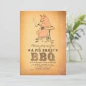 Invitation Fun BBQ Anniversaire fête (Debout devant)