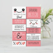 Invitation Fun Bestie's Birthday  (Debout devant)