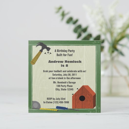 Invitation Fun Birday (Debout devant)