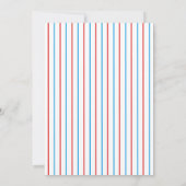 Invitation Fun Blue & Red Bowling Kids 6e anniversaire (Dos)