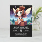 Invitation Fun Boho Fairy Anniversaire (Debout devant)